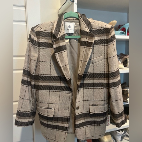 ANINE Bing Quinn Plaid Blazer sz XS - Picture 4 of 6